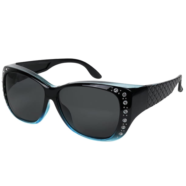 Gafas de sol ajustables para usar sobre lentes Yogo Vision con protección UV polarizada