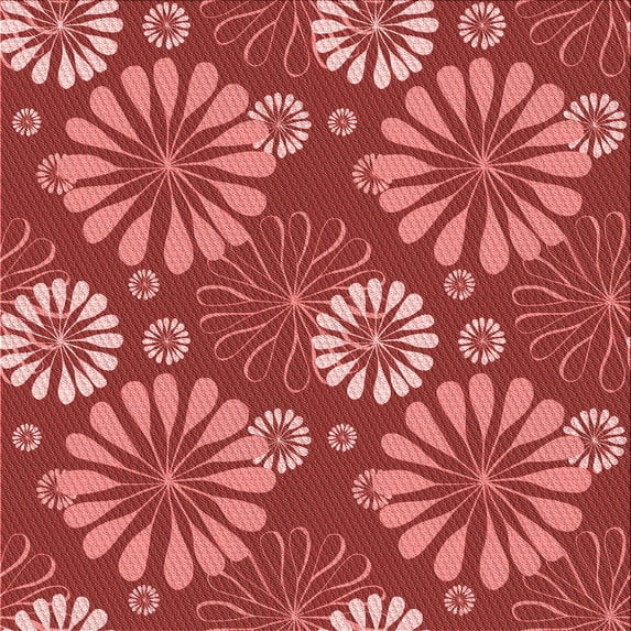 Ahgly Company Indoor Square Patterned Love Red Area Rugs, 8' Square