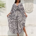 thumbnail image 4 of longantii Swimsuit Coverup for Women Beach Kaftan Dress Bathing Suit Cover Up Summer Long Gauze Swim Cover Ups Vacation Moo Moos for Women, 4 of 5