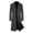 Dark Gray, variant on Youmylove New Mens Coats Leisure Wool Coat Long Solid Color Thick Coat Trench Coat Outdoor Warm Clothing