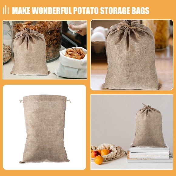 Phenofice 8Ud Bolsa Para Patatas Resistente De Khaki Con Cordon Para Uso