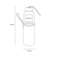 thumbnail image 3 of Cilindro de vidrio/Con funda removible capacidad de 500ml negro 6.5 x 22, 3 of 4