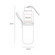thumbnail image 3 of Cilindro de vidrio/Con funda removible capacidad de 500ml negro 6.5 x 22, 3 of 4