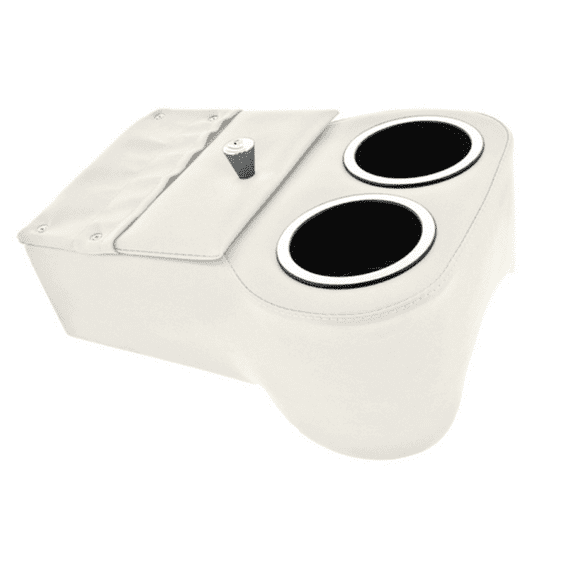 White Low Rider Shorty Universal Musclecar Hotrod Floor Console Classic