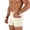 Beige, variant on Men's High Waist Compression Athletic Shorts with Pockets, Breathable Tight Fit Gym Training 3 Inch Inseam Workout Bottoms for Running and Fitness