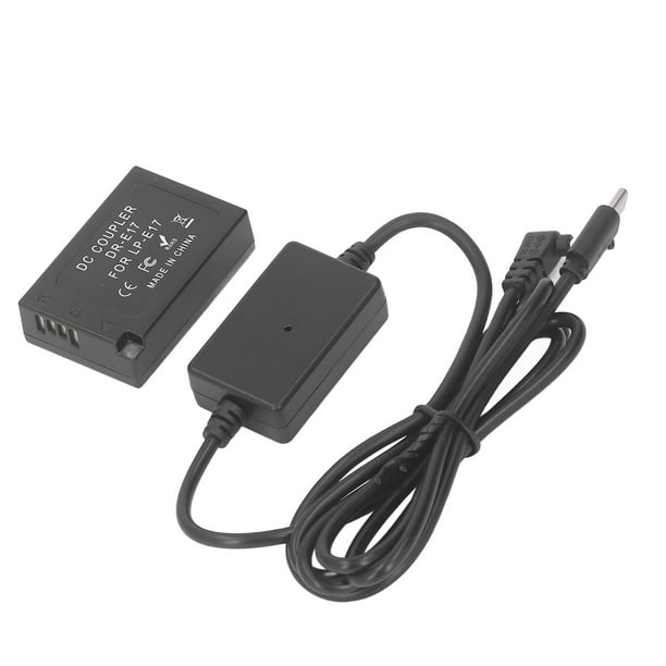 Batería Ficticia, Alta Eficiencia de Conversión Accesorio Tipo C de Entrada Kit de Adaptador de Alimentación de Batería Ficticia para Vlogging