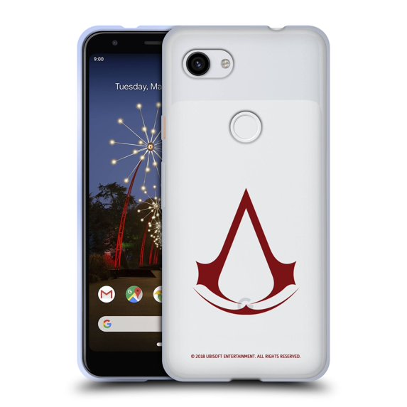 Head Case Designs Officially Licensed Assassin's Creed Logo Plain Soft Gel Case Compatible with Google Pixel 3a