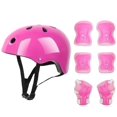 thumbnail image 4 of black Conjunto de equipo de protección para niños, 7 Uds., casco para patín, codo, muñeca, rodillera para monopatín, ciclismo, patinaje y patinete, 4 of 5