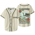 thumbnail image 2 of Cameron Whitcomb Hundred Mile High Merch Baseball Jacket Unisex V-neck Short Sleeve T-Shirts, 2 of 6