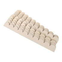 Supvox 12PCS Beige Scalloped Trim for DIY Crafts Home Room Study
