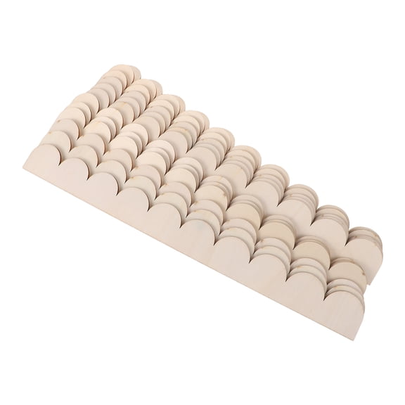 Supvox 12PCS Beige Scalloped Trim for DIY Crafts Home Room Study