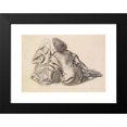 thumbnail image 2 of Sir Edward Coley Burne-Jones 18x14 Black Modern Framed Museum Art Print Titled - An Idyll - Study, 2 of 5