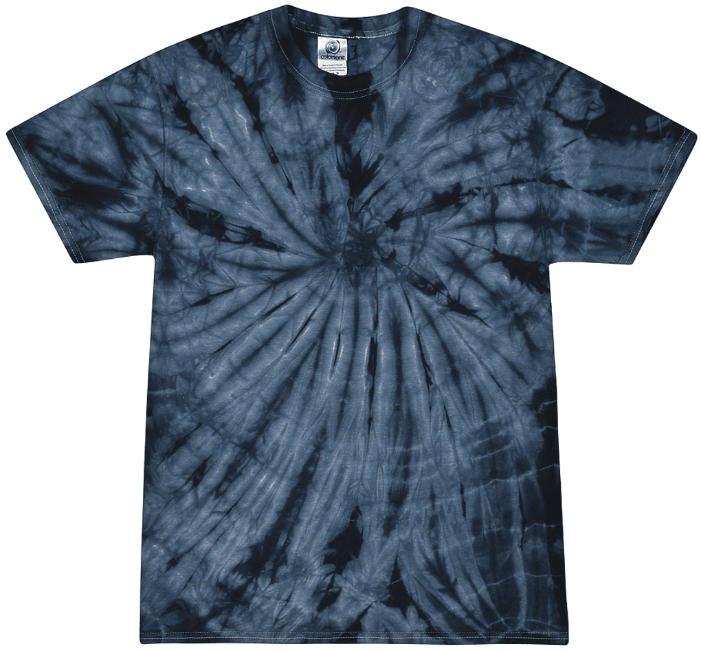 Spider Tie Dye T-Shirt Medium Red, White & Blue Chaos