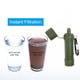 thumbnail image 3 of cámping Filtro de agua potable Senderismo Purificador de supervivencia Paja con verde militar verde Barbie Nuevos Originales, 3 of 7