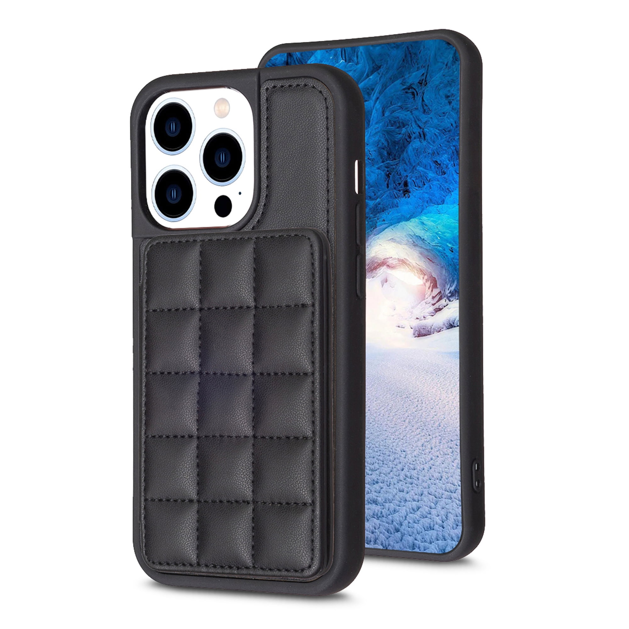 Coque Portefeuille Cuir Pour IPhone 11 à 16 - Porte-cartes, Kickstand, Anneau Et Lanière Intégrés