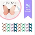 thumbnail image 3 of Edible Butterflies - Small Assorted Pastel Set of 24 - Cake and Cupcake Toppers, Decoration, 3 of 5