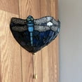 thumbnail image 4 of Enjoy Decor Lamps Classic Sconces with Blue Stained Glass Dragonfly Half Moon Pull Chain Switch LED Bulb Included, 4 of 5