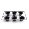 thumbnail image 1 of Molde Antiadherente de Acero al Carbono para 6 Panes Yorkshire Popovers con Rejilla de Alambre para Distribución Uniforme del Calor y Resultados Esponjosos, 1 of 5