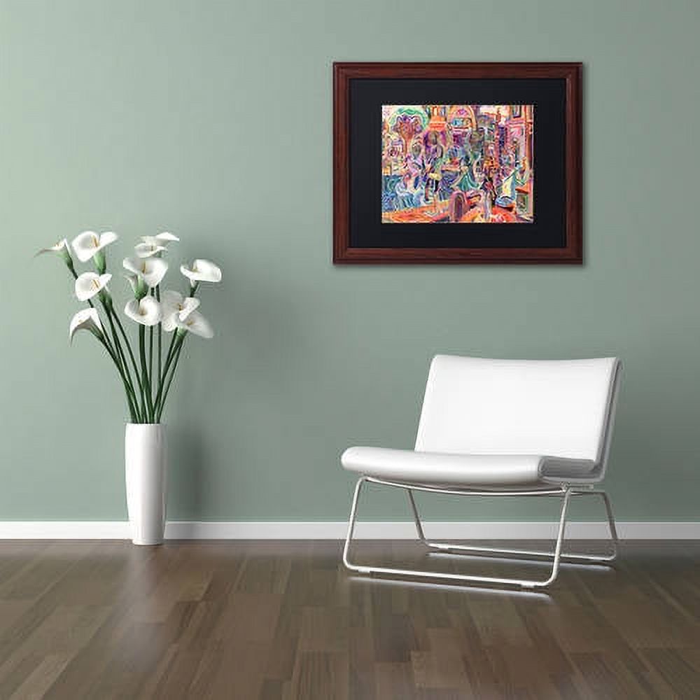 Trademark Fine Art "Cells" Canvas Art by Josh Byer, Black Matte, Wood Frame