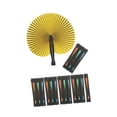 thumbnail image 3 of 20x Abanicos Plegables Decorativos Ligeros Abanicos de Boda Abanicos de Acordeón para Mango negro, 3 of 9