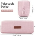 thumbnail image 2 of Estuche para lápices, estuche para lápices para estudiantes, estuche para monedas, bolsa para cosméticos, organizador de papelería para oficina, color rosa, 2 of 7