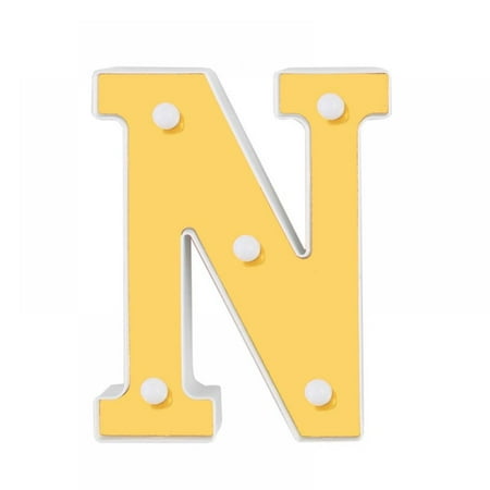

FANTADOOL Letter Ornaments LED Light Battery Powered Luminous A-Z Letter Lamp Night Light for Christmas Wedding Birthday Party Decoration