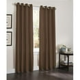 thumbnail image 1 of Linen Store CP407001 54 x 84 in. Erin Double Pass Rod Pocket Curtain Panel, Chocolate, 1 of 1