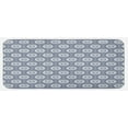 thumbnail image 1 of Geometric Kitchen Mat, Pale Toned Hexagon Shapes with Floral Elements Japanese Culture Inspired Pattern, Plush Decorative Kitchen Mat with Non Slip Backing, 47" X 19", Grey White, by Ambesonne, 1 of 1