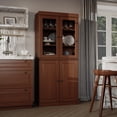 thumbnail image 3 of Palace Imports 100% Solid Wood Kitchen Pantry Storage Cabinet with Glass & Raised Panel Doors and Adjustable Shelves, 4-Door, Mocha, 3 of 6