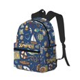 thumbnail image 2 of Lsque Marine Nautical Classic Casual Backpack - Large Capacity Water-Resistant Backpack for School, Work, Travel, and Outdoor Activities, 2 of 8