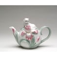 thumbnail image 3 of Ceramic Persian Cat Teapot Iris Flower 20 oz, 3 of 3