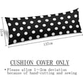 thumbnail image 6 of Polka Dot Body Pillow Cover Black and White Spot Doodle Abstract Long Pillow Case with Zipper Decorative Soft Bedding Pillowcase Vintage Farmhouse Cushion Pillow Covers for Couch,Bedroom 20"x54", 6 of 6