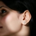thumbnail image 4 of Rosec Jewels Lab Created Diamond Studs Earrings - Cute Bunny Earrings Diamond (EF-VS Quality) - Ready to Gift, 10K Yellow Gold, 4 of 8