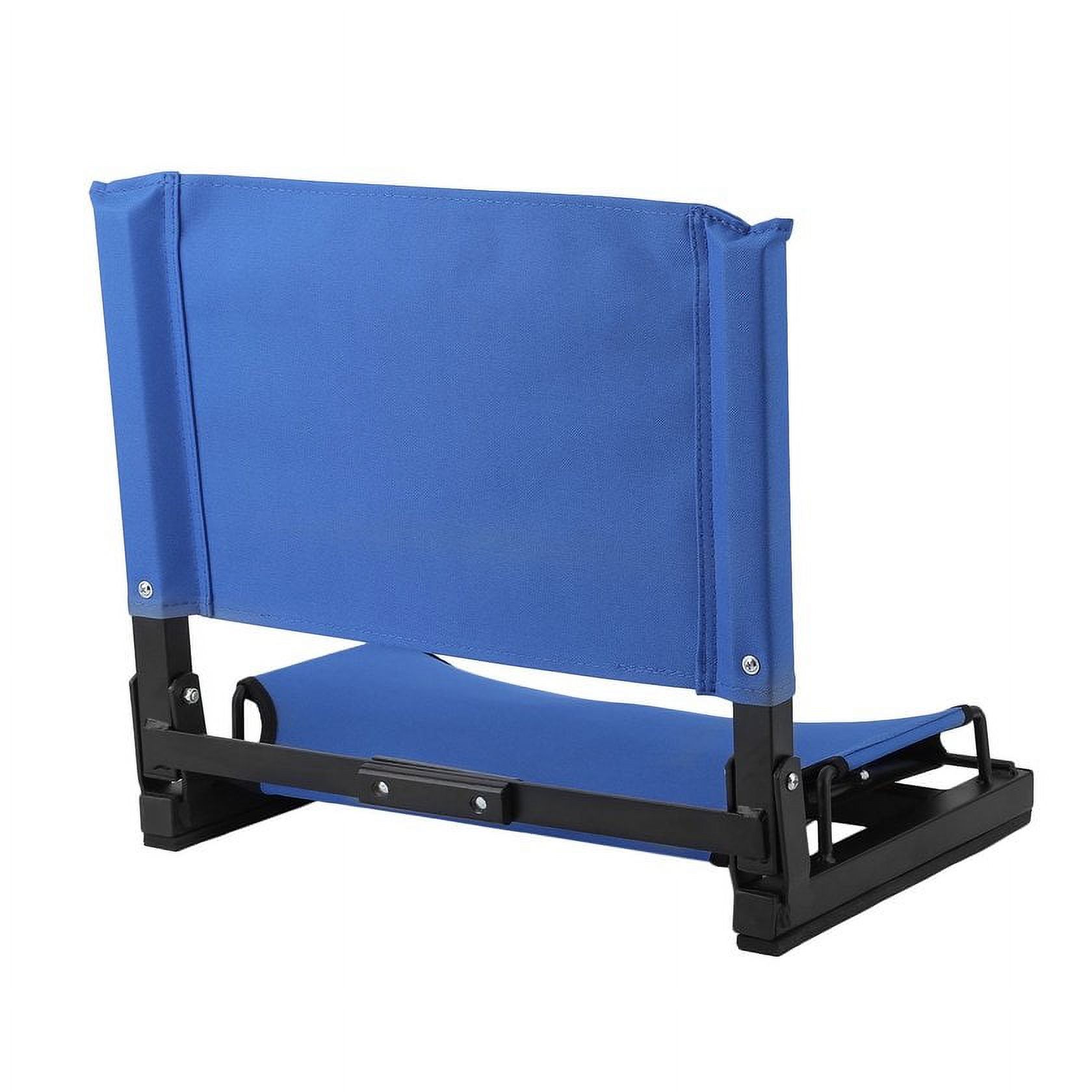 Bleacher Seats With Backs And Cushion，Folding Portable Stadium Bleacher Cushion Chair Durable Padded Seat With Back - image 2 of 7