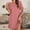 Pink, variant on Babysbule 2022 Dresses for Women Clearance Women's Leopard Print Round Neck Front Short Back Long Ruffle Dress Women