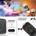 thumbnail image 3 of Jixopn - Bolsa protectora de gran espacio, estuche portátil de EVA con correa para el hombro, almohadilla para lentes, a prueba de golpes y antiarañazos para accesorios de realidad virtual, 3 of 7