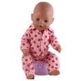 thumbnail image 4 of 18 pulgadas muñeca pijama niñas muñeca de juguete estampado patrón ropa de dormir diseño de botón abierto frontal con solapas Irene Inevent FN0399-00B, 4 of 7