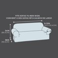 thumbnail image 3 of SmartFit Waterproof Stretch Sofa Slipcover, Textured Fabric, 1-Piece, Machine Washable, 3 of 8