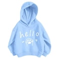 thumbnail image 3 of SJLDQY Girls Hoodies Casual Hooded Sweatshirt Long Sleeve Cute Graphic Pullover Tops Size 4-5 Years, 3 of 3