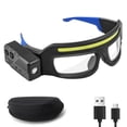 thumbnail image 1 of LED Rechargeable Headlight Glasses with Motion Sensor & Touch Control, 1000 Lumens 5 Modes, Storage Case, USB-C Waterproof for Running Camping Fishing Cycling Night Work, 1 of 8