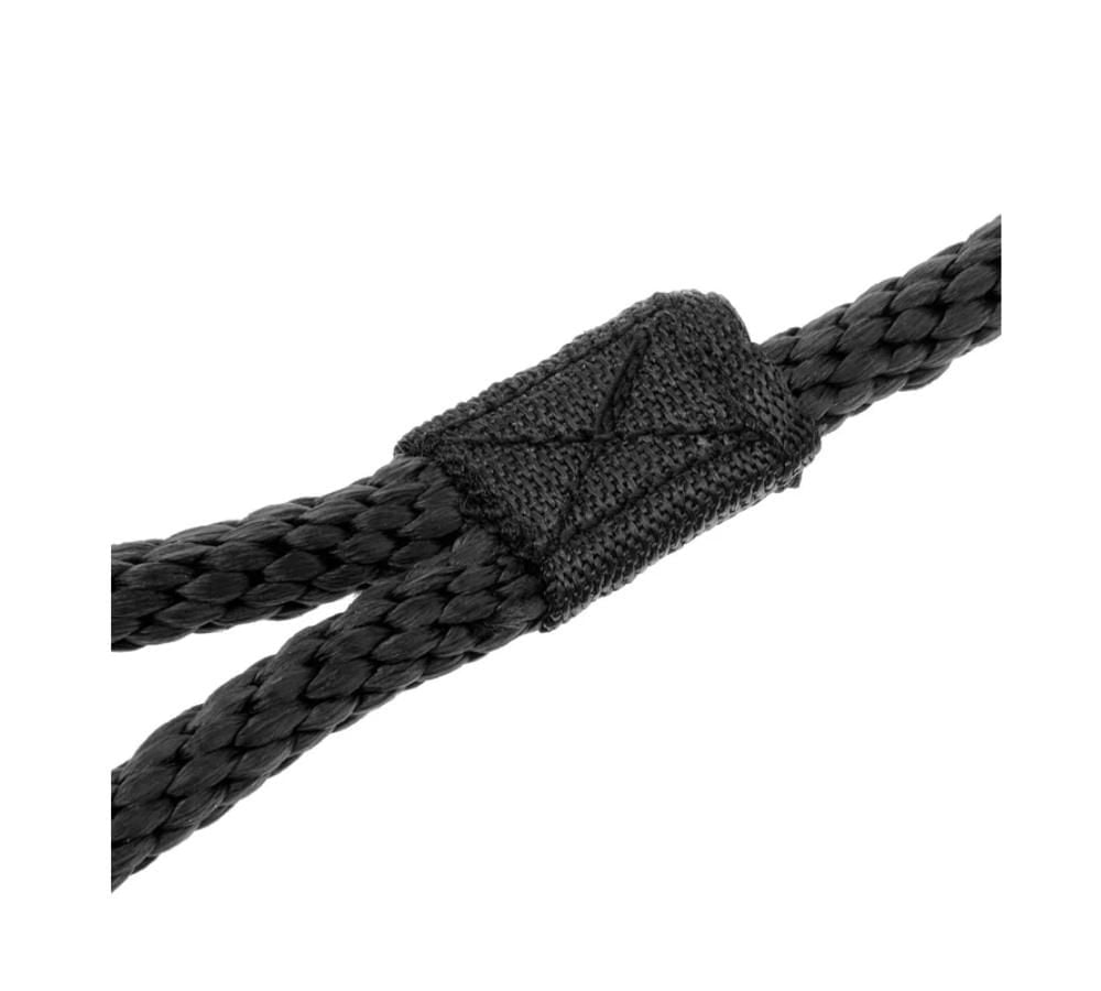 Premium Double Braid Nylon Dock Line with Eye Splice,  1/2" x 25' Boat Rope Docking Line,Black Mooring Rope Dockline for Boat Kayak
