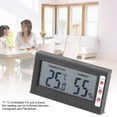 thumbnail image 3 of Medidor de temperatura y humedad higrómetro para interiores duradero preciso pantalla LCD grande medidor de temperatura electrónico inalámbrico para incubadora invernadero, 3 of 8