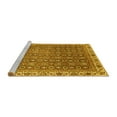 thumbnail image 2 of Ahgly Company Machine Washable Indoor Rectangle Abstract Yellow Modern Area Rugs, 4' x 6', 2 of 4