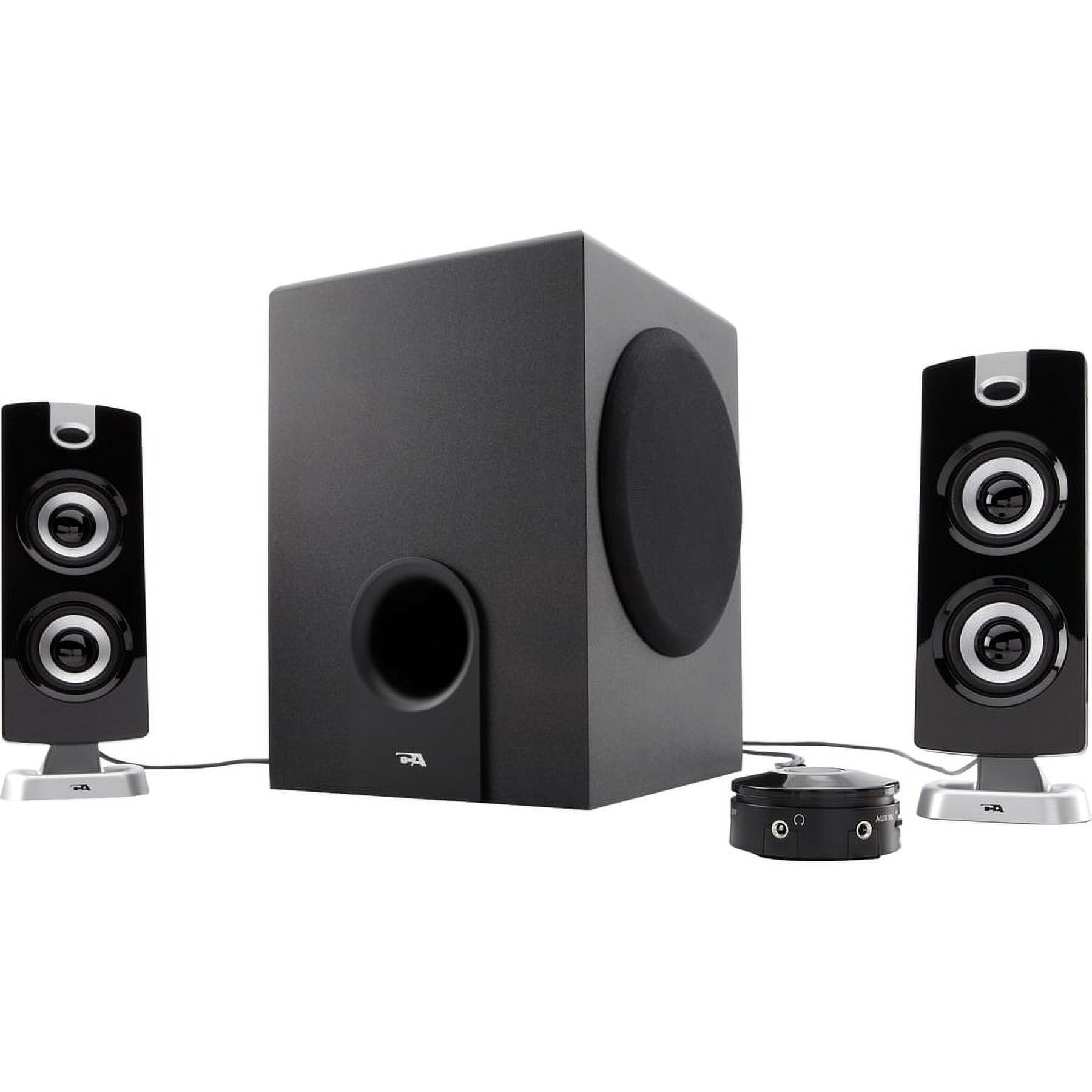 Cyber Acoustics CA-3602 Platinum Speaker System - 2.1-channel - 30W (RMS) / 62W (PMPO) - image 4 of 4