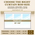 thumbnail image 6 of Curtain Rods For Windows 32-144 Inch  1 Adjustable Flash Rod Set With Brackets Easy Install, 6 of 7
