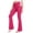 Hot Pink, variant on purcolt Girls Flare Leggings Criss Cross High Waisted Bell Bottom Kids Workout Dance Yoga Bootcut Pant with Pocket
