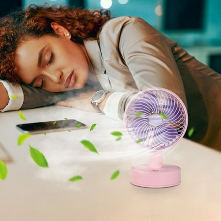 

maxiaoxia New Desktop Mini Fan Three Speed Desktop USB Charging Student Office Silent Mini Portable Fan Desktop Mini Fan Cooling Portable Air Cooler for Bedroom