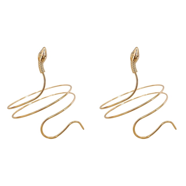 MasteelfCA 2pcs Snake Arm Cuff Statement Pen Charm Bangle Upper Arm Cuff Jewelry for Women