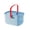 🥑 Blue_New#1515, variant on Handheld Storage Basket Toiletries Organizer • Portable Plastic Carry Handle Basket • Bathroom Kitchen Countertop Home Dorm Organization Caddy