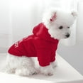 thumbnail image 2 of Dog Hoodies Puppy Clothes Sweatshirt Dog Winter Clothes Print Letter Sweatshirt Pet Hooded Dog Coat Cat Jackets Dog Clothes for Small Dogs Boy Girl Dog Clothes for Small Medium Dogs Apparel Red XS, 2 of 14